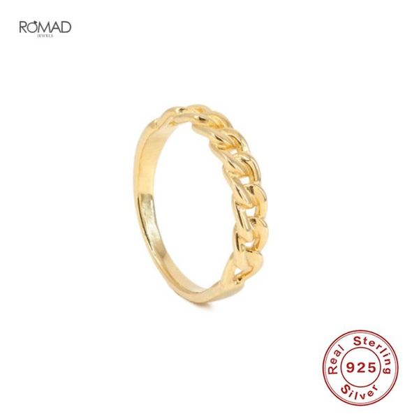 cluster rings romad bohemian 925 sterling silver hollow for women girl minimalism punk chain link ring party gift fine jewelry anillos, Golden;silver
cluster rings romad bohemian 925 sterling silver hollow for women girl minimalism punk chain link ring party gift fine jewelry anillos, Golden;silver