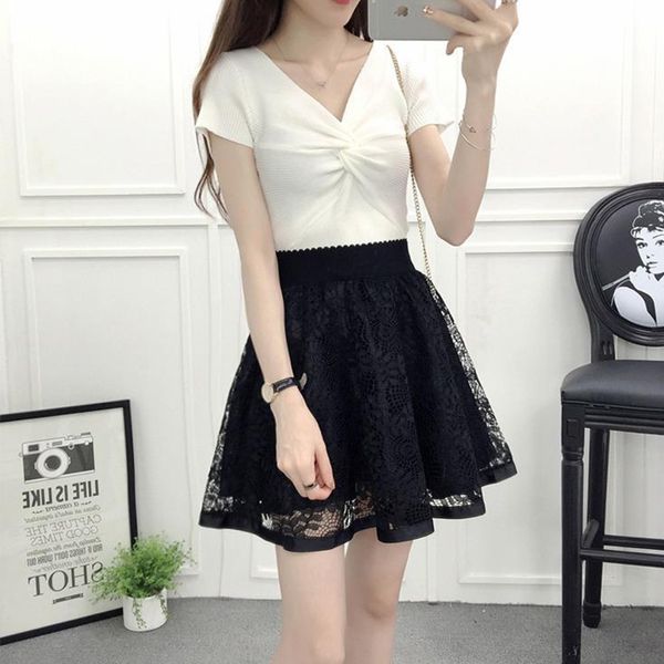 dress fashion high waist lace skirt sweet lovely girl dance miniskirt cosplay college uniform skirt anti stray multi functional, Black
dress fashion high waist lace skirt sweet lovely girl dance miniskirt cosplay college uniform skirt anti stray multi functional, Black