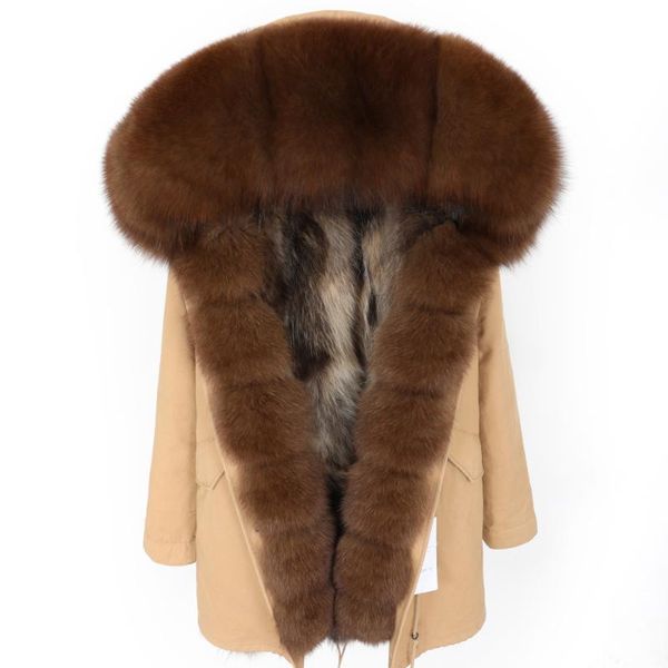 women's fur & faux big collar parka winter clothing medium and long section detachable thick liner coat park warm, Black
women's fur & faux big collar parka winter clothing medium and long section detachable thick liner coat park warm, Black