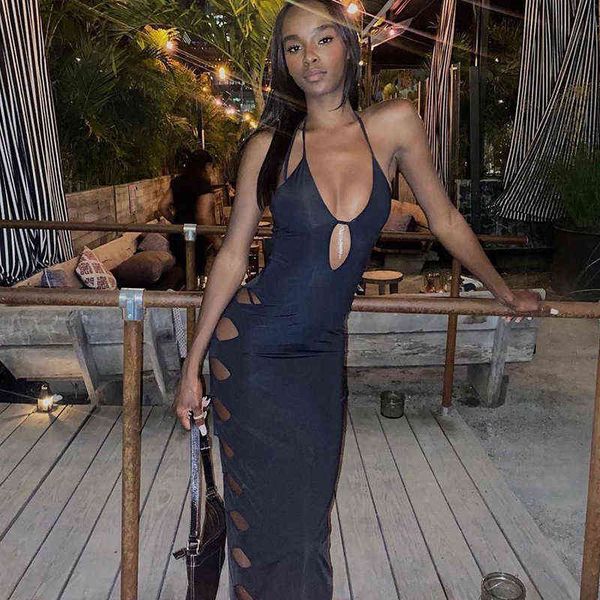 casual dresses 2022 autumn and winter pop deep v hollow lace up hanging neck backls dr's wear, Black;gray
casual dresses 2022 autumn and winter pop deep v hollow lace up hanging neck backls dr's wear, Black;gray