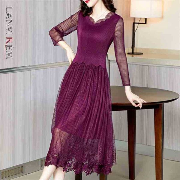 women purple folds lace ruffle mid-long dress long sleeve loose fit fashion spring autumn 2e1448 210526, Black;gray
women purple folds lace ruffle mid-long dress long sleeve loose fit fashion spring autumn 2e1448 210526, Black;gray