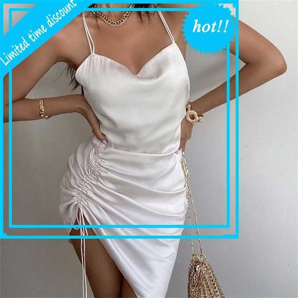 women spaghetti band summer effects plot tree accord backless mini dresees party club short slip dress 2021 new, Black
women spaghetti band summer effects plot tree accord backless mini dresees party club short slip dress 2021 new, Black