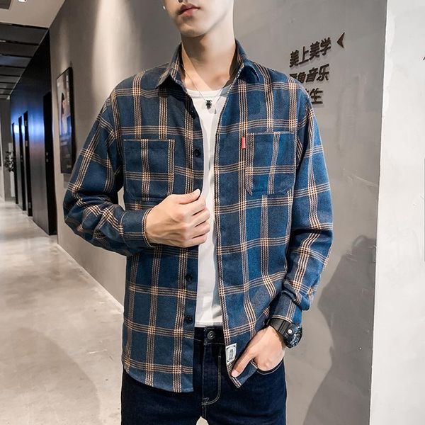 men's casual shirts style 100% cotton long-sleeved striped/check workwear shirt high-quality classic design leisure locomotive overalls, White;black
men's casual shirts style 100% cotton long-sleeved striped/check workwear shirt high-quality classic design leisure locomotive overalls, White;black