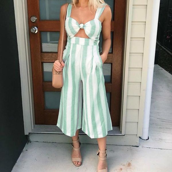 women's jumpsuits & rompers hollow out strappy-backless striped wide-leg pants women fashion jumpsuit high street casual overalls rompe, Black;white
women's jumpsuits & rompers hollow out strappy-backless striped wide-leg pants women fashion jumpsuit high street casual overalls rompe, Black;white