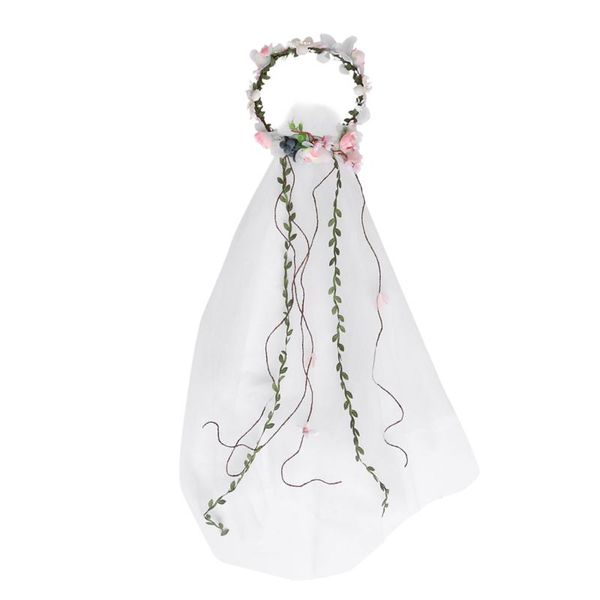 bridal veils 1pc white veil garland head ornaments wedding for festivals, Black 
bridal veils 1pc white veil garland head ornaments wedding for festivals, Black