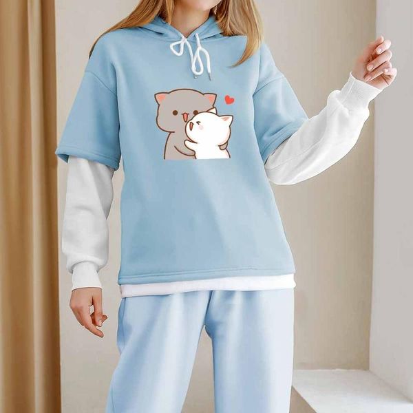women's hoodies & sweatshirts cute cat print for women ulzzang harajuku kawaii graphic hoodie sweats crewneck streetwear moletom femini, Black
women's hoodies & sweatshirts cute cat print for women ulzzang harajuku kawaii graphic hoodie sweats crewneck streetwear moletom femini, Black