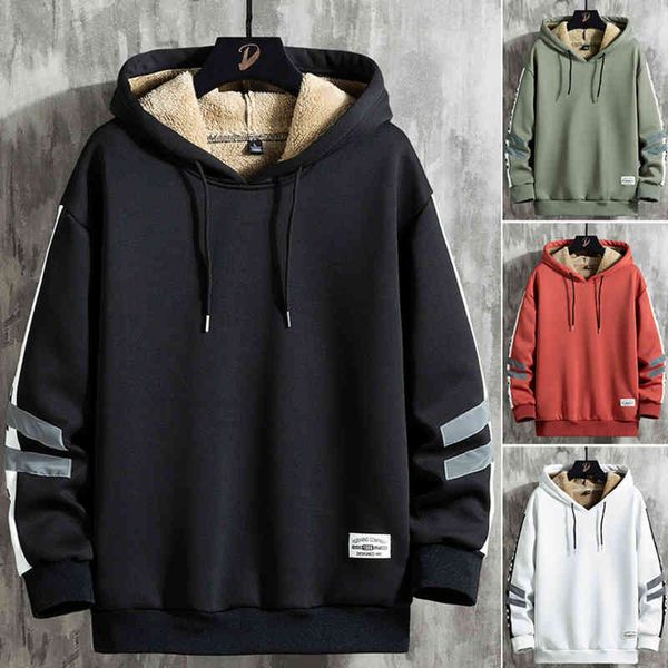 Men's sweater 2021 autumn and trendy ins warm hoodie with plush thickening versatile winter coat, Black
Men's sweater 2021 autumn and trendy ins warm hoodie with plush thickening versatile winter coat, Black
