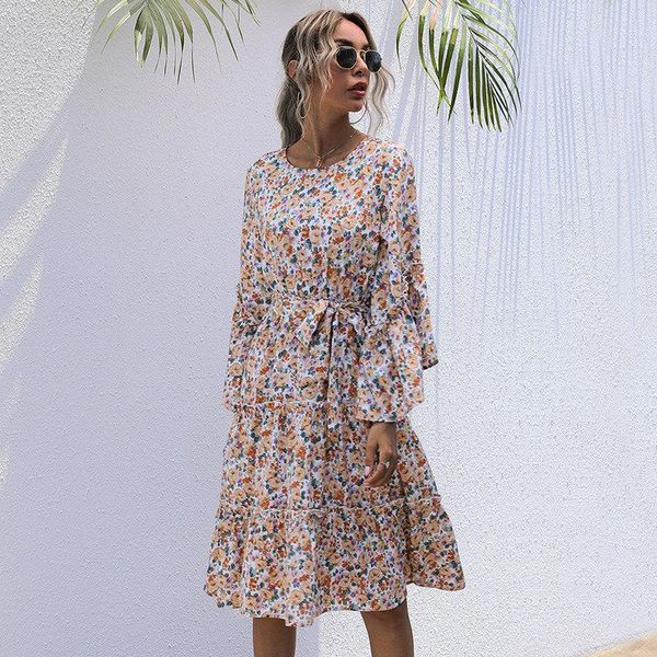 fashion chiffon print dress women casual flare sleeve ruffles high waist floral bandage dress for women 2021 new new, Black;gray
fashion chiffon print dress women casual flare sleeve ruffles high waist floral bandage dress for women 2021 new new, Black;gray