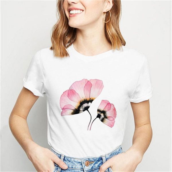 women's t-shirt 2021 women t-shirts flower short sleeve cute style 90s loose female tshirts fashion casual clothes lady print, White
women's t-shirt 2021 women t-shirts flower short sleeve cute style 90s loose female tshirts fashion casual clothes lady print, White
