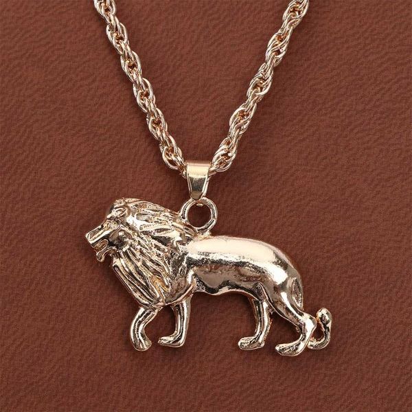 pendant necklaces alloy animal lion necklace pure gold color chain jewelry hip-hop for men birthday gifts, Silver
pendant necklaces alloy animal lion necklace pure gold color chain jewelry hip-hop for men birthday gifts, Silver