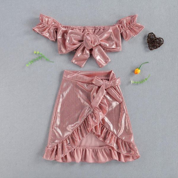 kids gold silk skirt set, off shoulder crop with bowknot ruffle for summer formal party ball, White
kids gold silk skirt set, off shoulder crop with bowknot ruffle for summer formal party ball, White