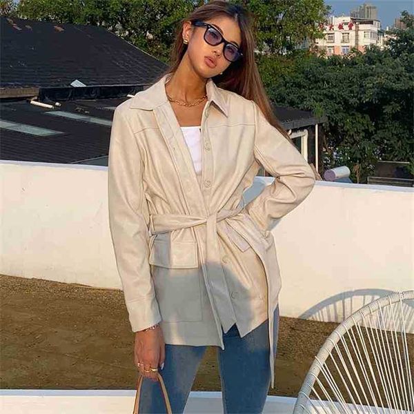 spring autumn faux leather jacket women turn down collar single-breasted bandage coat ladies biker moto jackets 210525, Black
spring autumn faux leather jacket women turn down collar single-breasted bandage coat ladies biker moto jackets 210525, Black