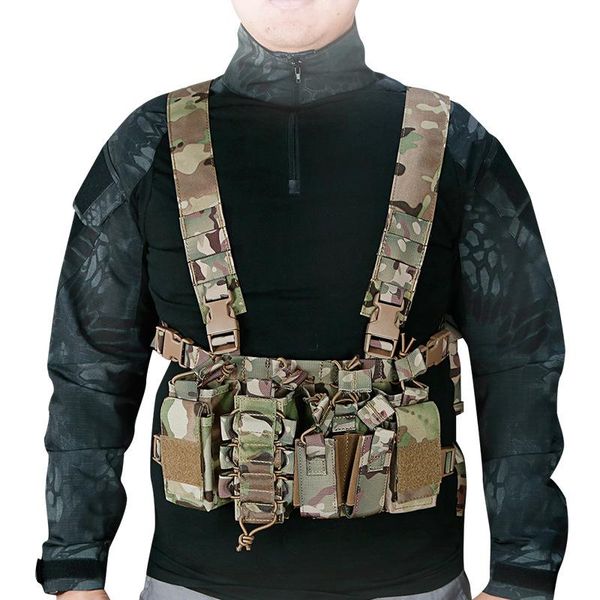 4-color tactical vest bag multi-function hanging bag magazine grenade outdoor storage, Camo;black
4-color tactical vest bag multi-function hanging bag magazine grenade outdoor storage, Camo;black