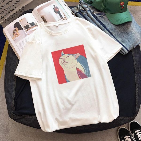 female cartoon cat tees short sleeve casual print ulzzang clothes lovely harajuku vintage women t-shirt, White
female cartoon cat tees short sleeve casual print ulzzang clothes lovely harajuku vintage women t-shirt, White
