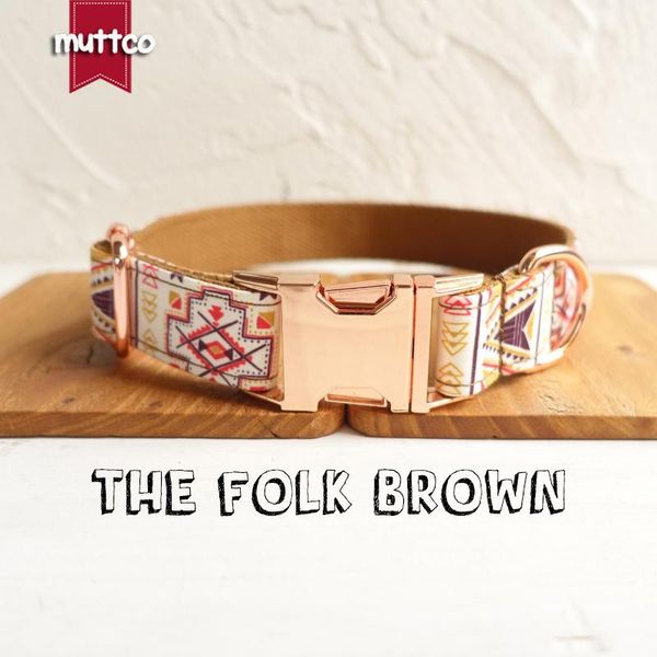 dog collars & leashes muttco retailing handmade adjustable collar the folk brown 5 sizes udc058m
dog collars & leashes muttco retailing handmade adjustable collar the folk brown 5 sizes udc058m