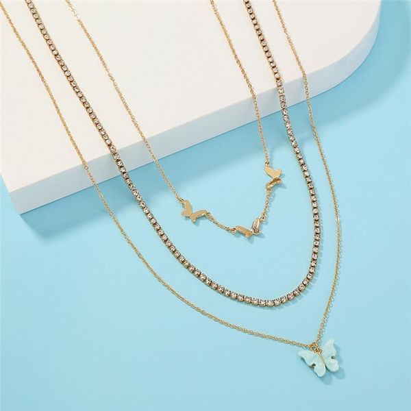 pendant necklaces trendy luxury multi-layer butterfly clavicle chain necklace for women gold color charm party jewelry accessories gift, Silver
pendant necklaces trendy luxury multi-layer butterfly clavicle chain necklace for women gold color charm party jewelry accessories gift, Silver
