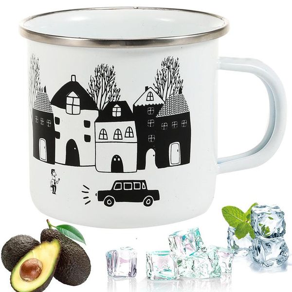 mugs 350ml enamel drink cup, cola milk beer mug rolled edge for travel sports drinkware unique gift
mugs 350ml enamel drink cup, cola milk beer mug rolled edge for travel sports drinkware unique gift