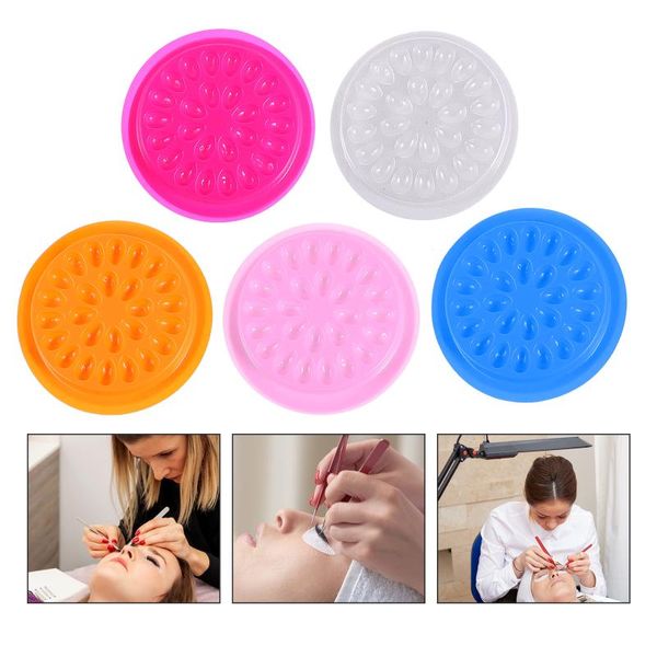false eyelashes 20pcs eyelash glue holder pad tray flower shaped pallet lashes gasket
false eyelashes 20pcs eyelash glue holder pad tray flower shaped pallet lashes gasket