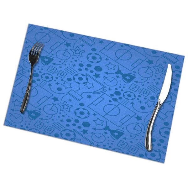 mats & pads 6 pcs placemat table mat football elements for tables heat-insulation linen kitchen dining 
mats & pads 6 pcs placemat table mat football elements for tables heat-insulation linen kitchen dining