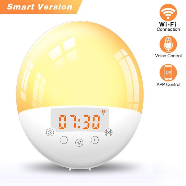 smart home control wake up light alarm clock 6 colors bedside night 30 adjustable brightness voice snooze function dual double
smart home control wake up light alarm clock 6 colors bedside night 30 adjustable brightness voice snooze function dual double