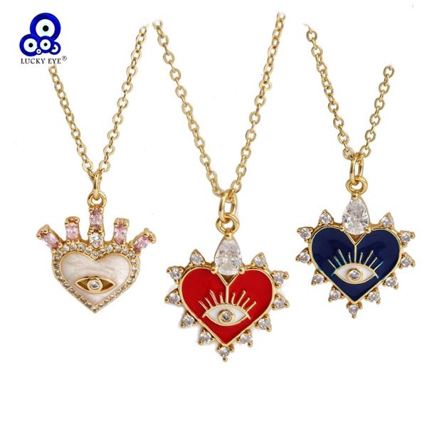 pendant necklaces lucky eye multi color heart necklace long chain cubic zirconia zircon evil for women girls jewelry bt279, Silver
pendant necklaces lucky eye multi color heart necklace long chain cubic zirconia zircon evil for women girls jewelry bt279, Silver
