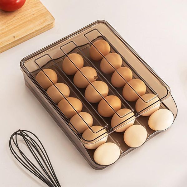 kitchen storage & organization eggs box holder container drawer type fridge egg organizer with lid stackable fresh-keeping case
kitchen storage & organization eggs box holder container drawer type fridge egg organizer with lid stackable fresh-keeping case