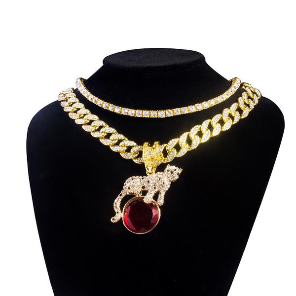 pendant necklaces karopel gold color leopard red stone necklace hip hop chain for men women 18" miami cuban & 16"1 row tennis set, Silver
pendant necklaces karopel gold color leopard red stone necklace hip hop chain for men women 18" miami cuban & 16"1 row tennis set, Silver
