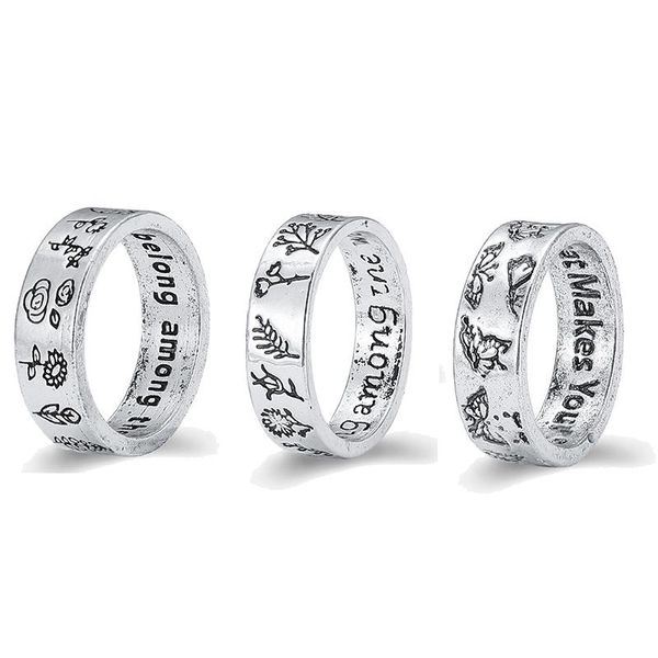 cluster rings ' do what makes your soul shine 'retro butterfly letter for women men teen girls finger jewelry gifts party ring set, Golden;silver
cluster rings ' do what makes your soul shine 'retro butterfly letter for women men teen girls finger jewelry gifts party ring set, Golden;silver