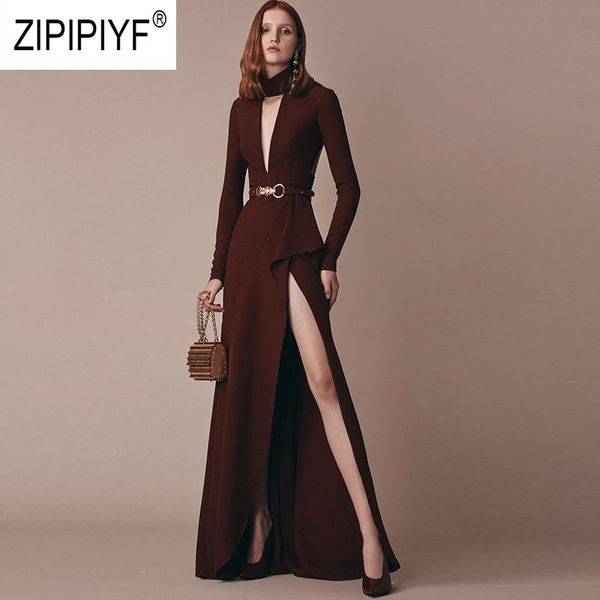 casual dresses fashion women stand neck long sleeve slit hollow out party elegant banquet maxi z2577, Black;gray
casual dresses fashion women stand neck long sleeve slit hollow out party elegant banquet maxi z2577, Black;gray