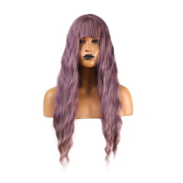 synthetic wigs aimeya fashion mix color wig with bangs ash purple cosplay for women high temperature heat resistant fiber hair, Black
synthetic wigs aimeya fashion mix color wig with bangs ash purple cosplay for women high temperature heat resistant fiber hair, Black