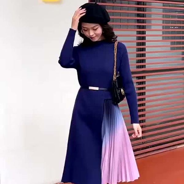 Elegant Fashion Women's Clothing Thin Black Goth Long Neck-knit Sweater Couture with Belt Plight Xyjd, Black;gray
Elegant Fashion Women's Clothing Thin Black Goth Long Neck-knit Sweater Couture with Belt Plight Xyjd, Black;gray