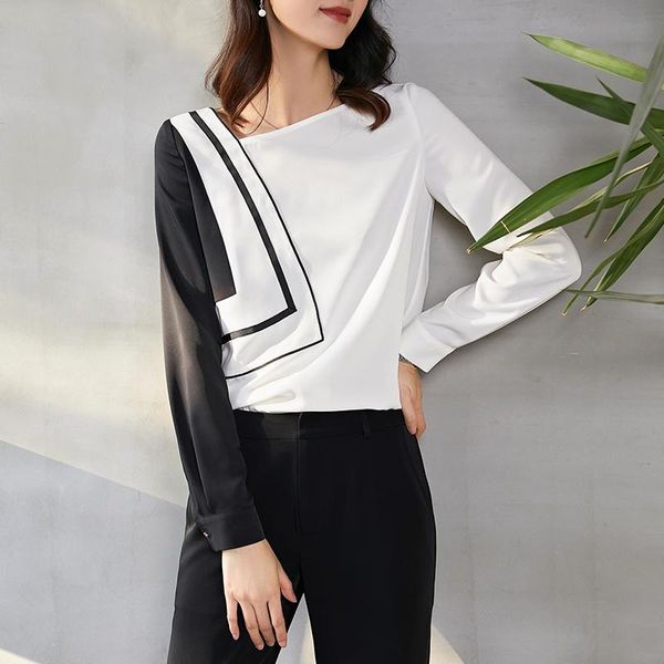 women's blouses & shirts white stitching shirt female 2021 spring design sense niche large size casual professional tooling women-blous
women's blouses & shirts white stitching shirt female 2021 spring design sense niche large size casual professional tooling women-blous