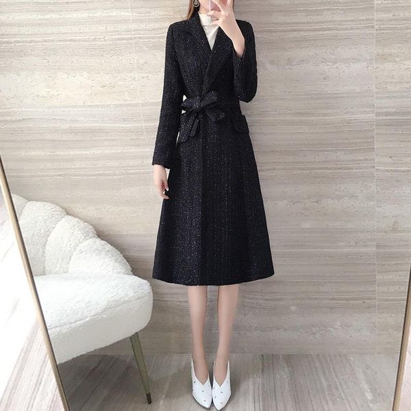 women's wool & blends fashion long coat autumn winter woolen streetwear women clothing black slim fit female casual jacket x197
women's wool & blends fashion long coat autumn winter woolen streetwear women clothing black slim fit female casual jacket x197