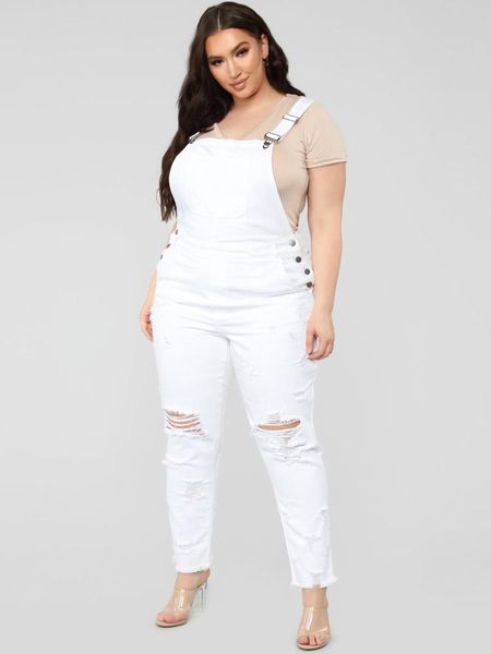 women's jeans 5xl women plus size white denim jumpsuit casual summer overalls lady office one piece playsuit pants 2021, Blue
women's jeans 5xl women plus size white denim jumpsuit casual summer overalls lady office one piece playsuit pants 2021, Blue