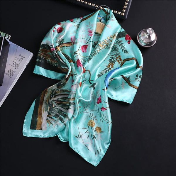 scarves lady square silk scarf women floral print big hijab shawls and wraps bandana satin headkerchief accessories summer, Blue;gray
scarves lady square silk scarf women floral print big hijab shawls and wraps bandana satin headkerchief accessories summer, Blue;gray