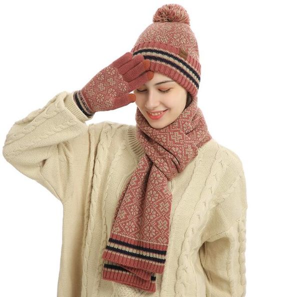 winter hats scarf set for women with touch screen glove thickened lining beanie hat neck warm scarves thermal gloves set, Blue;gray
winter hats scarf set for women with touch screen glove thickened lining beanie hat neck warm scarves thermal gloves set, Blue;gray