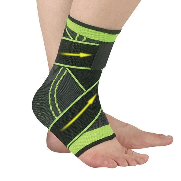 1pc compression ankle brace support with bandage gym sports football basketball boxing men women elastic ankle pads protector, Blue;black
1pc compression ankle brace support with bandage gym sports football basketball boxing men women elastic ankle pads protector, Blue;black