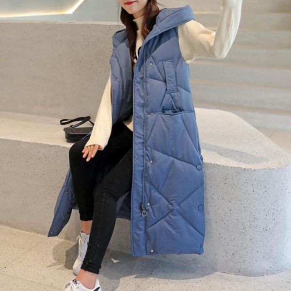 women's vests 2021 autumn and winter vest loose mid-length waistcoat large size jacket coat women long chaquetas jas, Black;white
women's vests 2021 autumn and winter vest loose mid-length waistcoat large size jacket coat women long chaquetas jas, Black;white