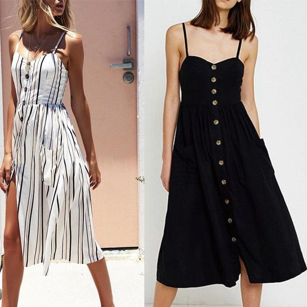 casual dresses dress women summer 2021 slim vintage white suspender strapless sleeveless single-breasted double pocket robe, Black;gray
casual dresses dress women summer 2021 slim vintage white suspender strapless sleeveless single-breasted double pocket robe, Black;gray