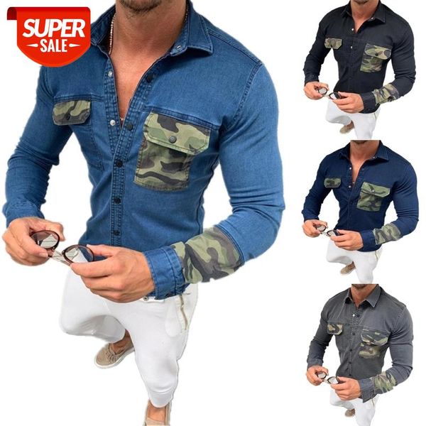 new men's denim jackets fashion casual long sleeve pocket slim fit button autumn soild color turn down collar #rn5v, White;black
new men's denim jackets fashion casual long sleeve pocket slim fit button autumn soild color turn down collar #rn5v, White;black