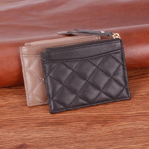 card holders women's sheepskin embroidered zero wallet leather multi function position key bag holder, Brown;gray
card holders women's sheepskin embroidered zero wallet leather multi function position key bag holder, Brown;gray