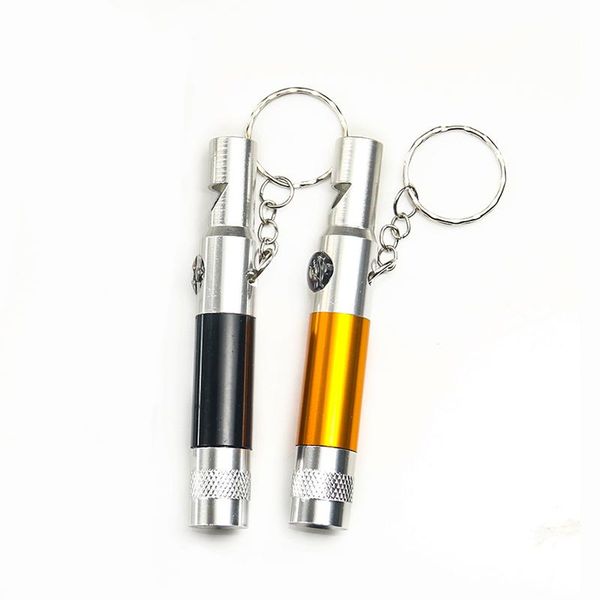 keychains 2 in 1 outdoor tools for help whistle keychain lighting keyring multifunctional keyfob mini distress signal pen, Silver
keychains 2 in 1 outdoor tools for help whistle keychain lighting keyring multifunctional keyfob mini distress signal pen, Silver