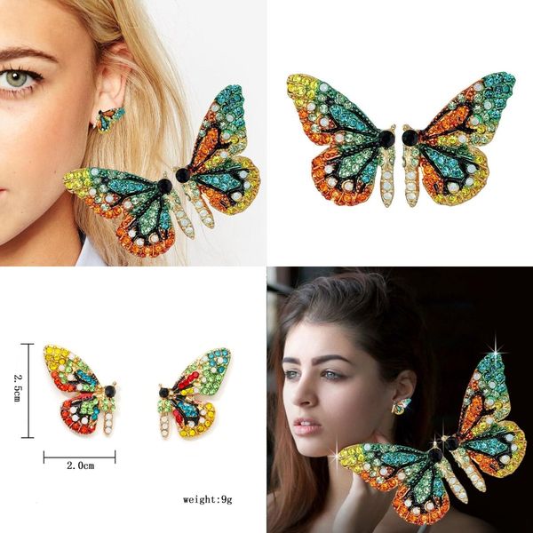 charm butterfly wing earrings 925 silver needle inlaid rhinestone personality girl student fashion earrings jewelry, Golden
charm butterfly wing earrings 925 silver needle inlaid rhinestone personality girl student fashion earrings jewelry, Golden