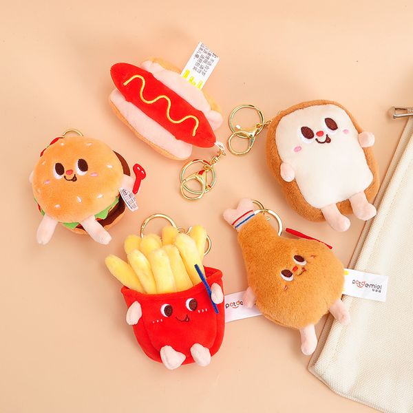 plush doll cartoon bread bag pendant keychain cute hamburger french fries toy mini grab machine doll children gift dhl
plush doll cartoon bread bag pendant keychain cute hamburger french fries toy mini grab machine doll children gift dhl