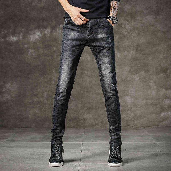 men's jeans 2021 spring and autumn black korean casual fashion trend trousers slim straight stretch men's jeans, Blue
men's jeans 2021 spring and autumn black korean casual fashion trend trousers slim straight stretch men's jeans, Blue