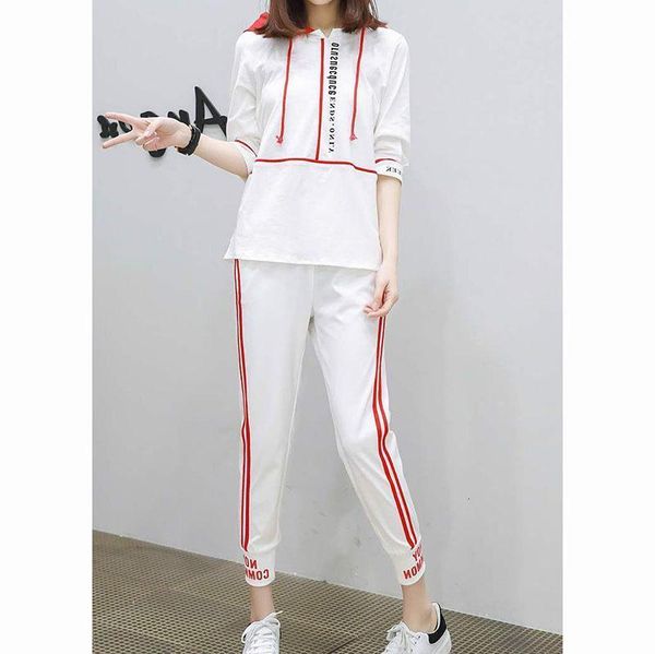 2pcs/set women summer sets sports suit middle sleeve hoodies matching trousers female clothes, Gray
2pcs/set women summer sets sports suit middle sleeve hoodies matching trousers female clothes, Gray