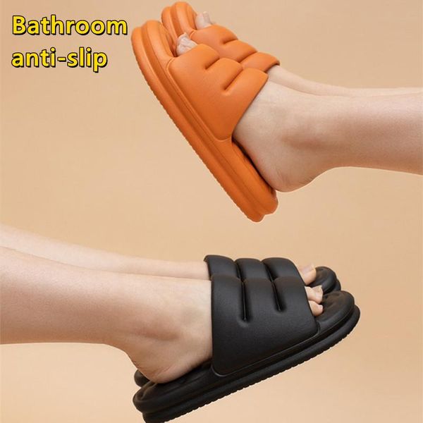 bathroom mute eva sofa slides women thick sole soft indoor slippers women anti-slip sandals men summer platform shoes, Black
bathroom mute eva sofa slides women thick sole soft indoor slippers women anti-slip sandals men summer platform shoes, Black