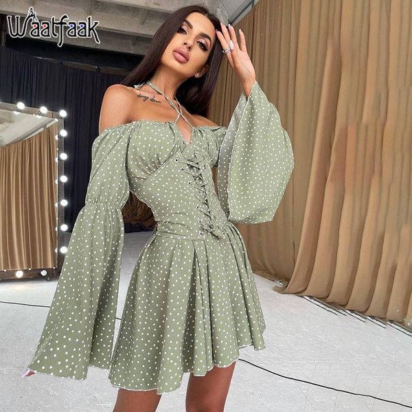 casual dresses waatfaak long sleeve green dress women elegant cotton corset party short 90s dot printed shirt bandage belt vintage, Black;gray
casual dresses waatfaak long sleeve green dress women elegant cotton corset party short 90s dot printed shirt bandage belt vintage, Black;gray