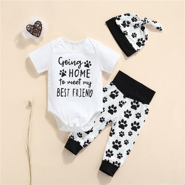 clothing sets 0-18months born baby girls casual clothes sets,letter dog print short sleeve o-neck romper+color block pants+knotted cap, White
clothing sets 0-18months born baby girls casual clothes sets,letter dog print short sleeve o-neck romper+color block pants+knotted cap, White