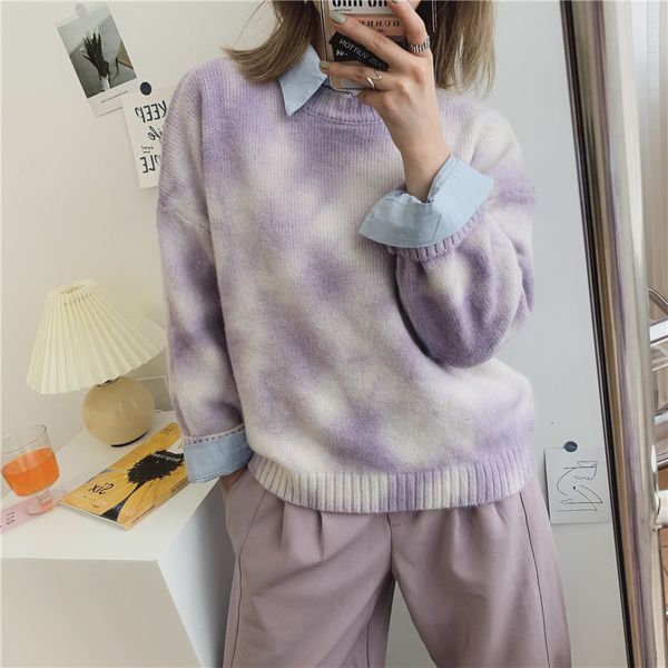 2021 autumn winter new sweater harajuku personality fashion round neck long sleeve pullover sweaters women poi3, White;black
2021 autumn winter new sweater harajuku personality fashion round neck long sleeve pullover sweaters women poi3, White;black